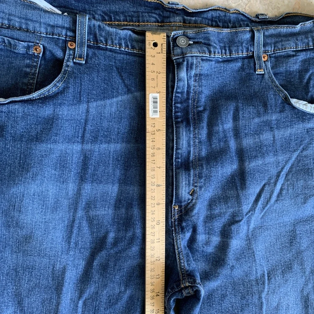 Levis 559 Mens Jeans Blue Size 46x30 Straight Stretch Denim Cotton Blend